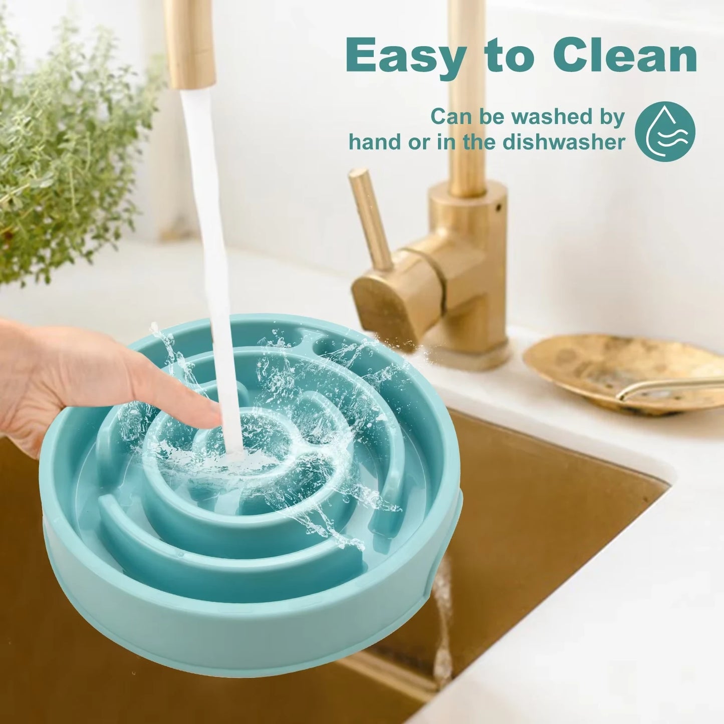 Anti-Gulping Slow Feeder Bowl for Dogs – Non-Slip & Fun Maze Design