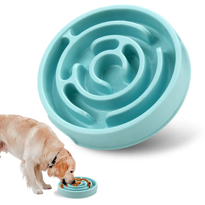 Anti-Gulping Slow Feeder Bowl for Dogs – Non-Slip & Fun Maze Design