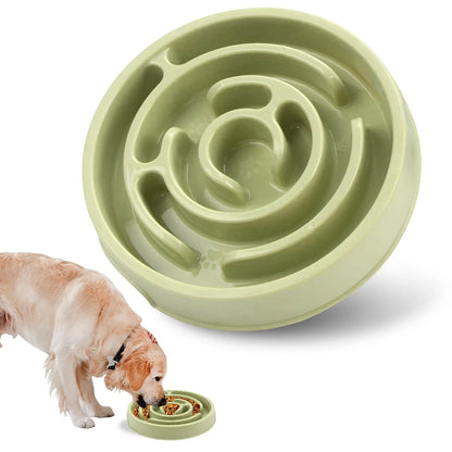 Anti-Gulping Slow Feeder Bowl for Dogs – Non-Slip & Fun Maze Design
