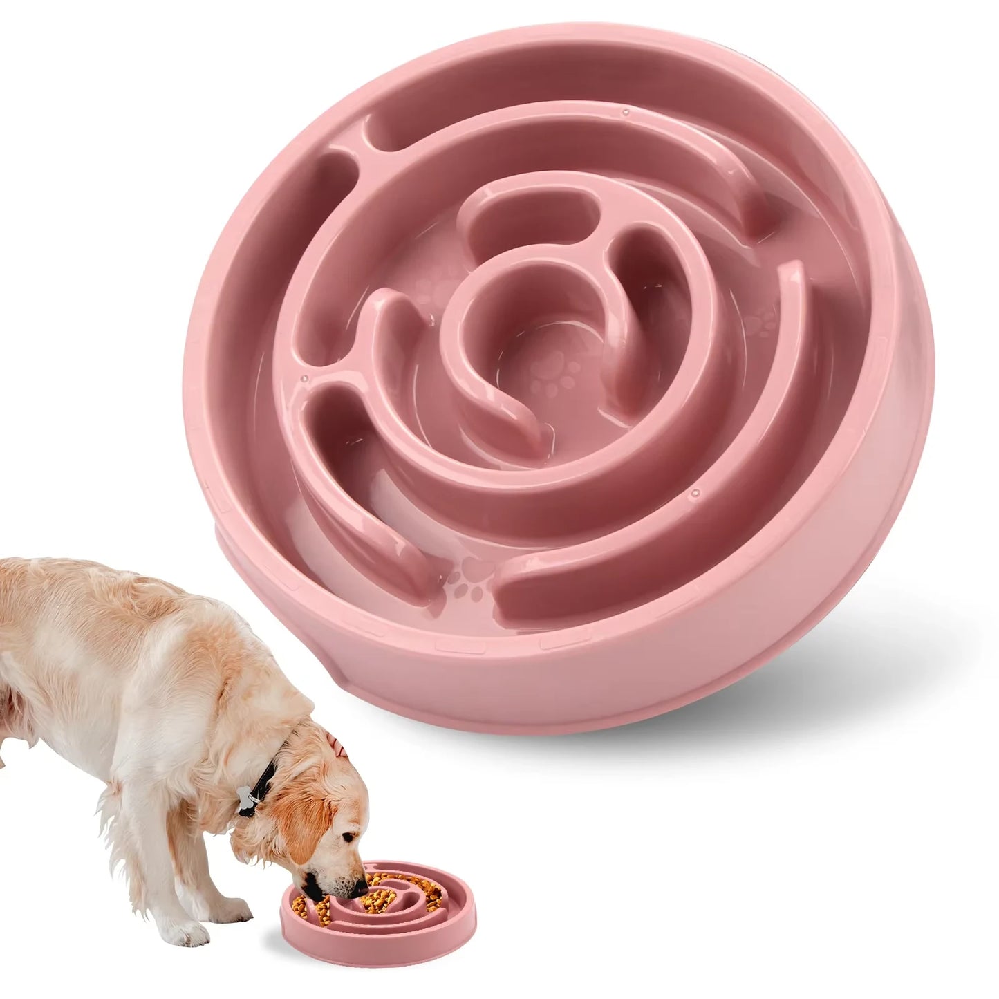 Anti-Gulping Slow Feeder Bowl for Dogs – Non-Slip & Fun Maze Design