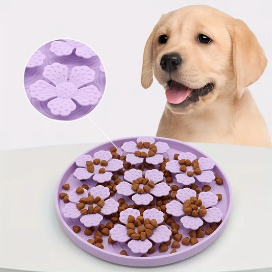 Silicone Dog Licking Mat – Slow Feeder Pad with Suction Cups